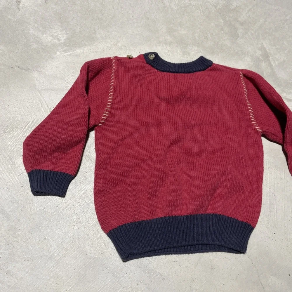 Gymboree Sweater Boys Size 2T Pilot Airplane Vintage 2003 Pullover Knit Kids